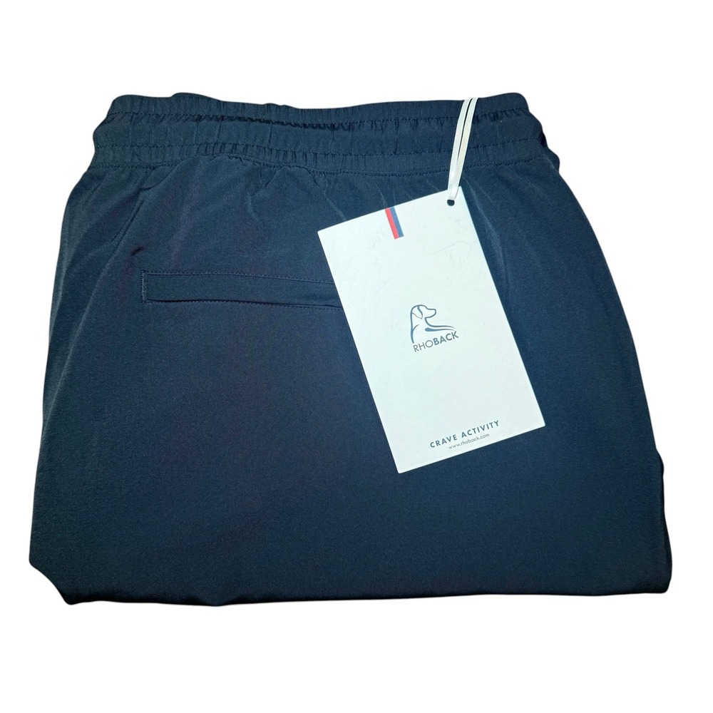 Rhoback Grit Gym Shorts Midnight Black Lined Performance Mens 3XL NWT 7" Inseam